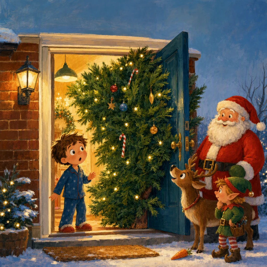 Le sapin ne passe pas la porte