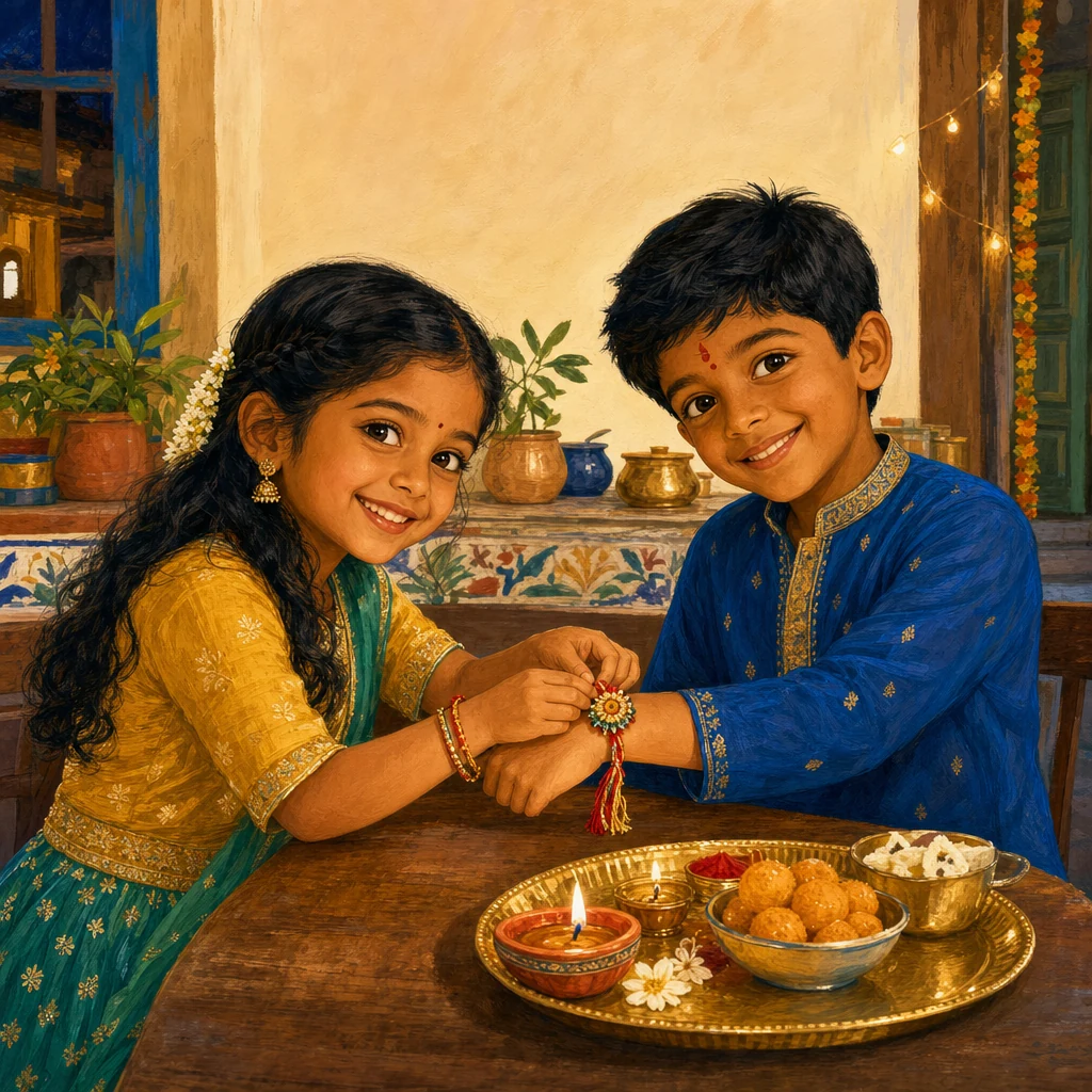 Le rakhi que tu as fait toi-même