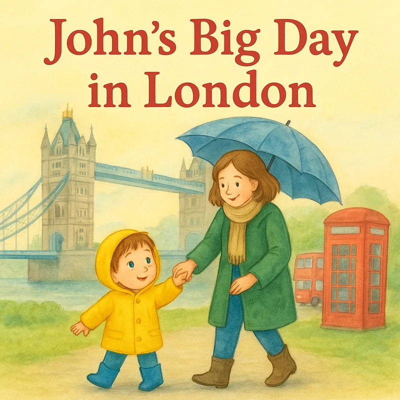 Couverture du livre pour enfant personnalisé John découvre Londres !