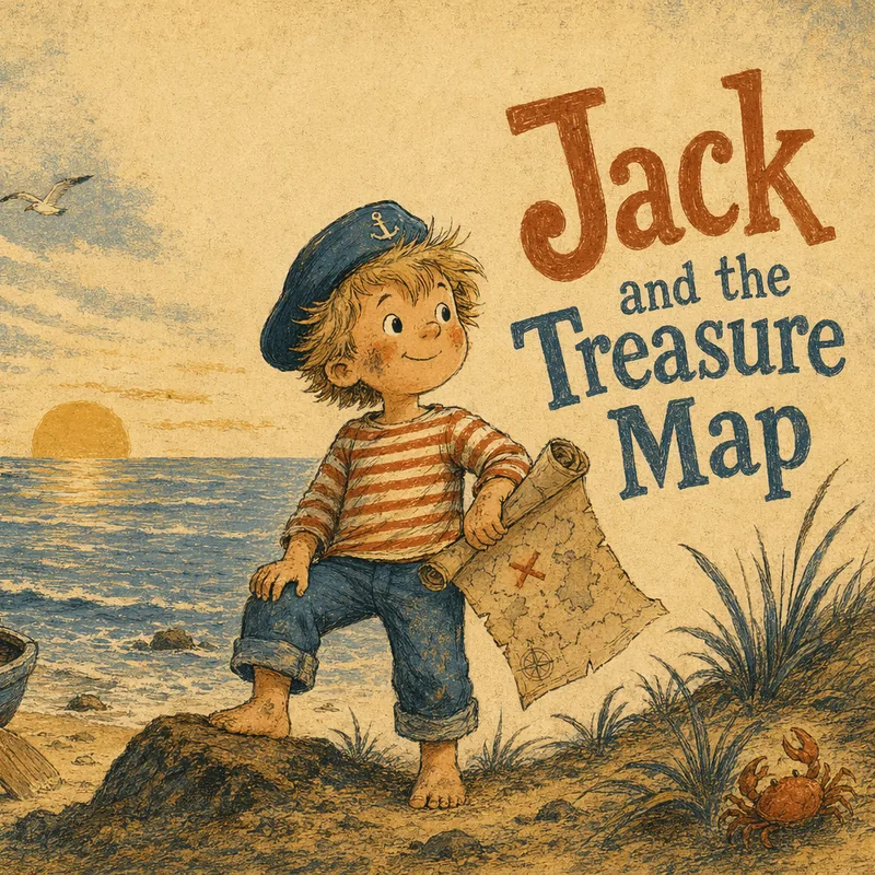 Couverture du livre pour enfant personnalisé Jack et la carte au trésor