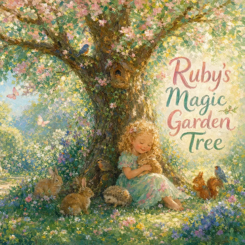 Couverture du livre pour enfant personnalisé L'arbre magique de Ruby