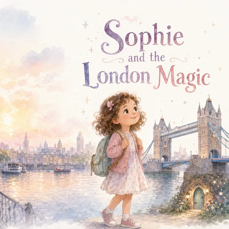 Couverture du livre pour enfant personnalisé Sophie et la magie de Londres