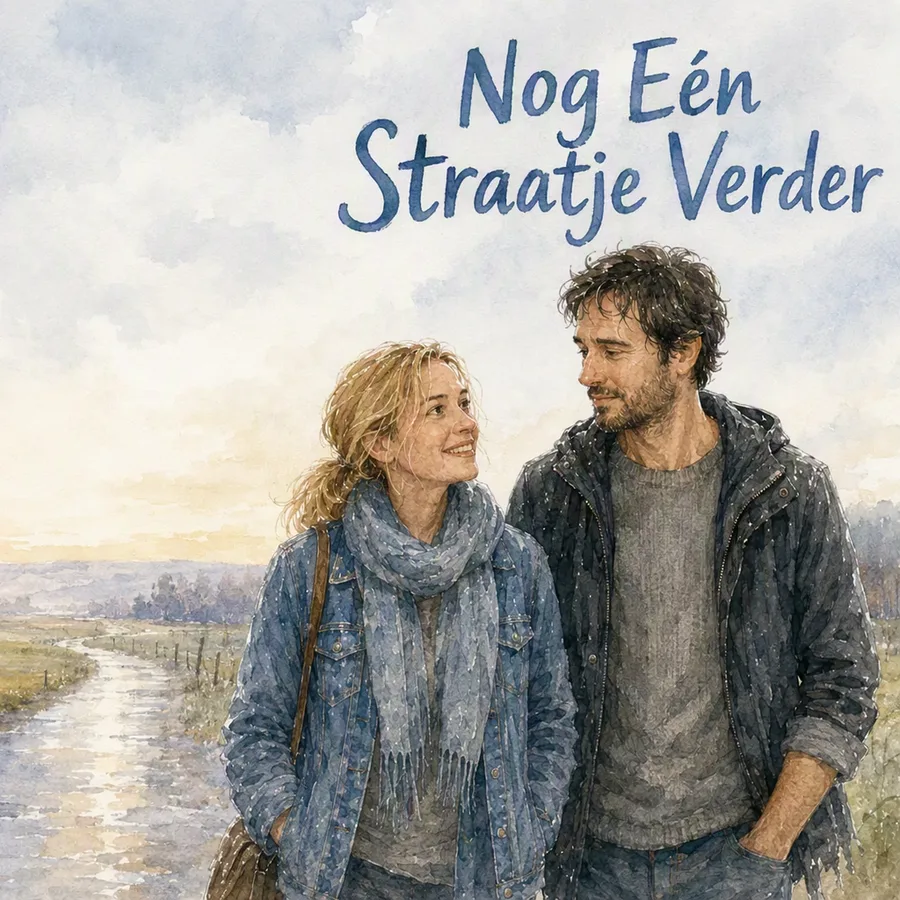 Couverture d’un livre de Saint-Valentin personnalisé avec Eva et Daan au bord de l’eau